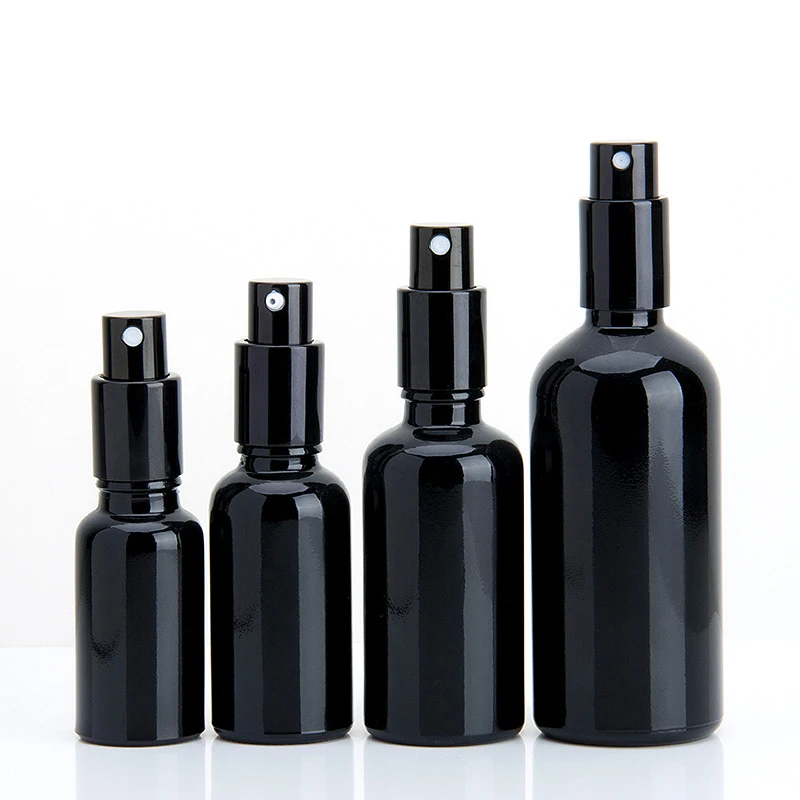 30ml black 100ml glass spray bottle 30ml 100ml 50 ml perfume bottle french oil perfumes with pump