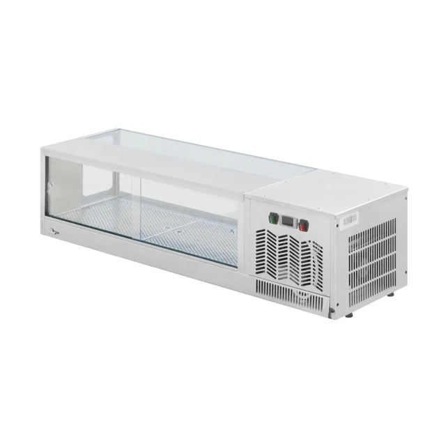 Refrigerated Pizza/salad Glass Work Table,Salad Counter Chiller
