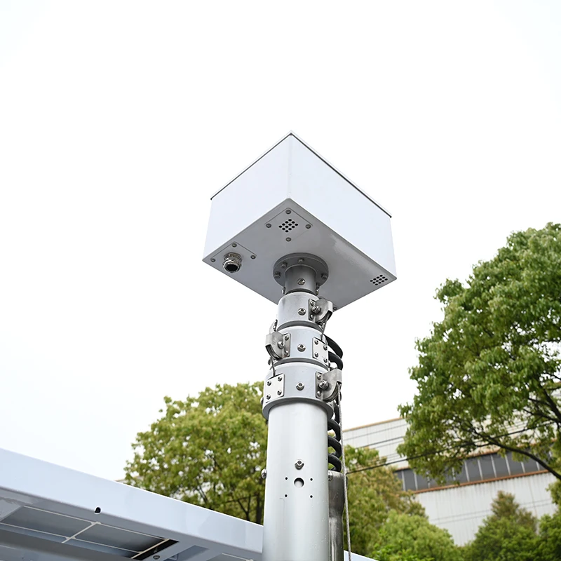 Мобильная камера PTZ Tower монтируемая на мобильный Солнечный прицеп с телескопической мачтой