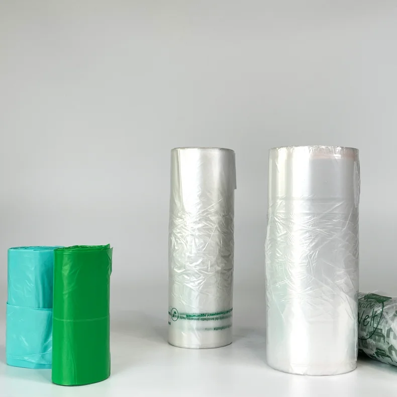 Hongcheng garbage bag thickened flat mouth even roll point break household hotel kitchen disposable plastic bags affordable