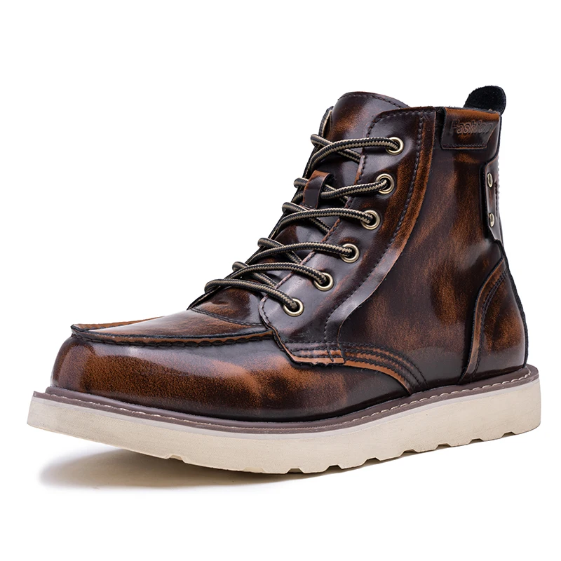 high quality new boots martin men ankle boots for sale online plus size US 16 real cow oil leather shoes fashion luxury 49#