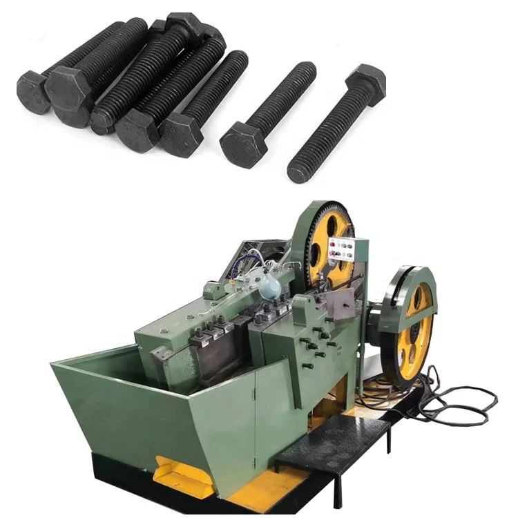 High speed screws bolts heading thread rolling making machine