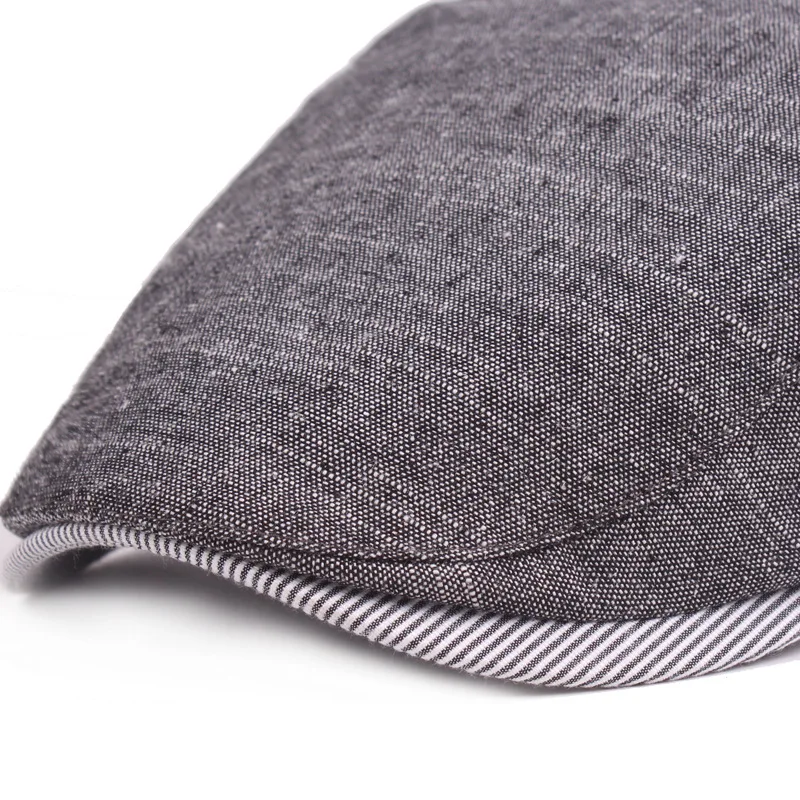 Adjustable Beret Caps Outdoor Sun Breathable Bone Brim Hats Womens Mens Flat Berets