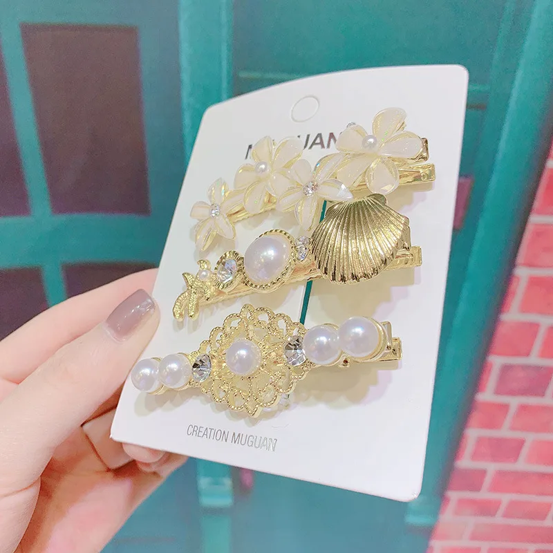 Custom Hair Accessories Korean Trend High Quality Pearl Hair Pin Hair Clip