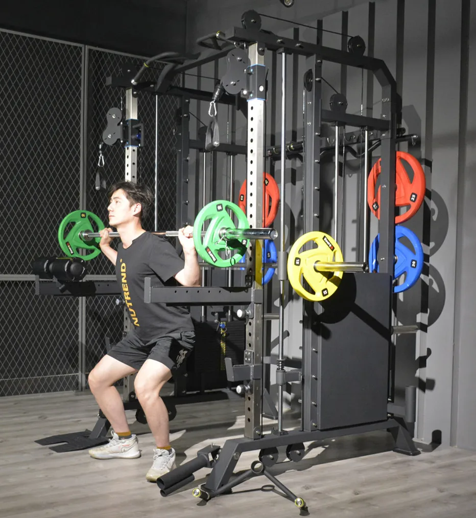 New Multi Functional Gym Equipment Training Cable Machine Squat Power Rack Smith Machine