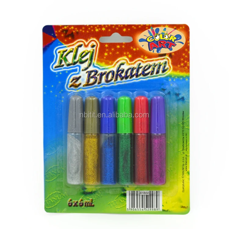 Kids Art Card Craft Non-toxic dry glitter glue fast for decoration