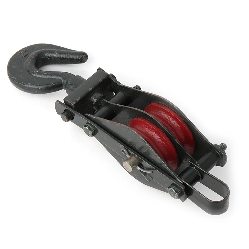 big pulley rigging cable stringing aluminum pulley block