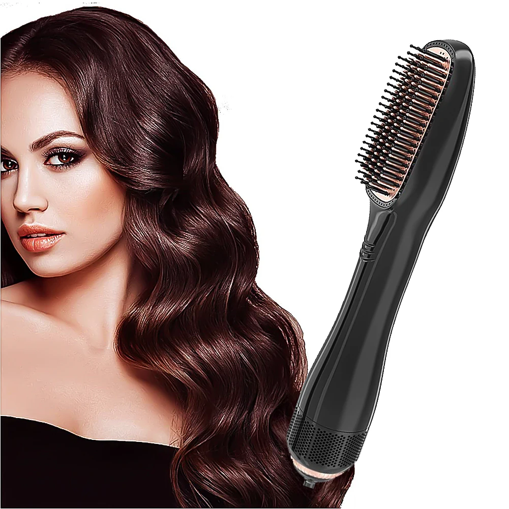 GTP Private Labeling Infrared Hair Straightening Comb Portable Hot Air Brush Water Mist Spray Hair Dryer Hair Dryer Brush