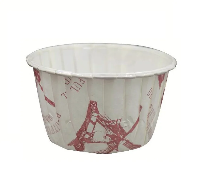 Small round Single Wall Muffin Paper Cup Baking Tools with Excellent Print Handling for Cake Tools