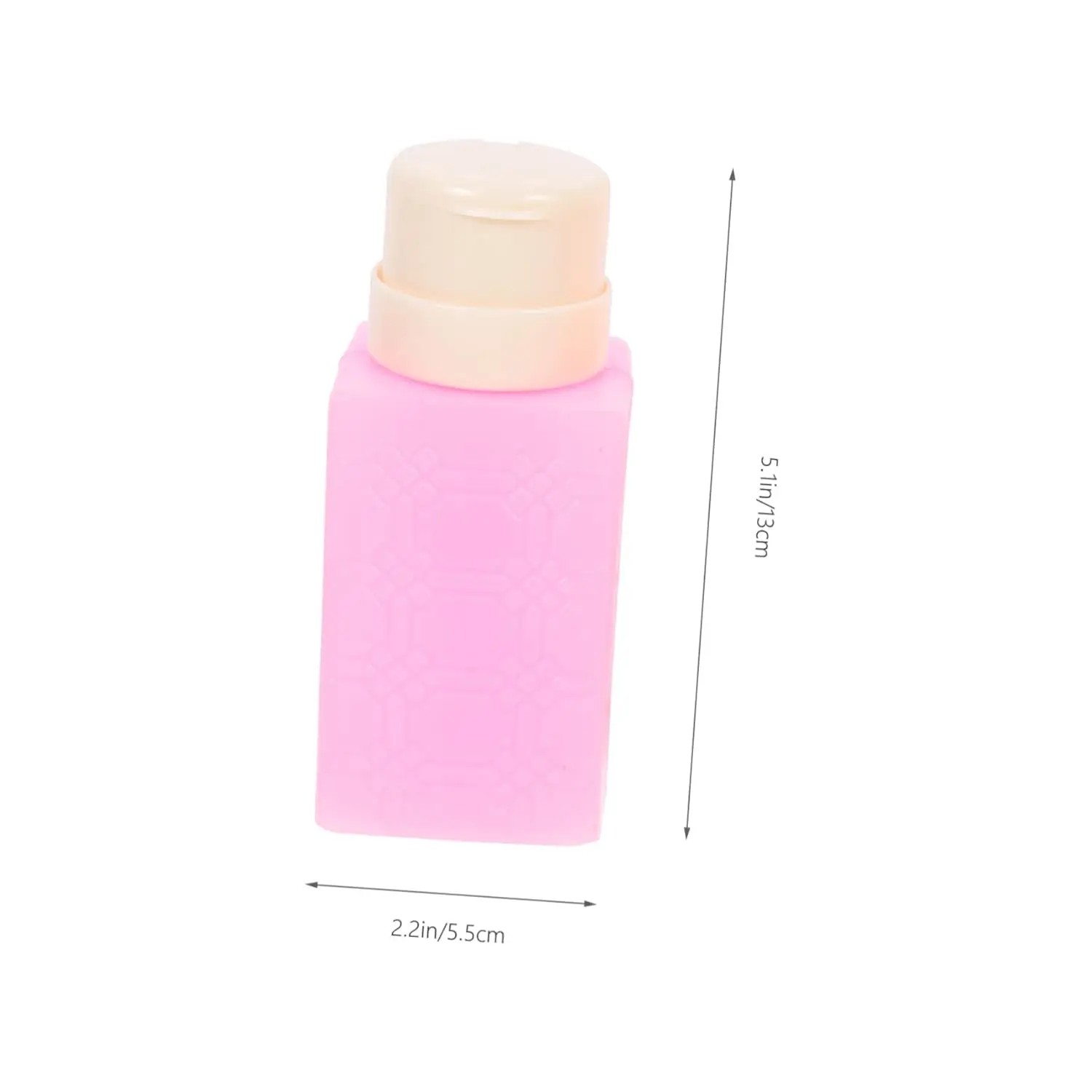 Silicone Nail Remover and Makeup Remover Pump Dispenser Bottle for Gel and Liquid Silicone Portable Empty PP Bottles Travel