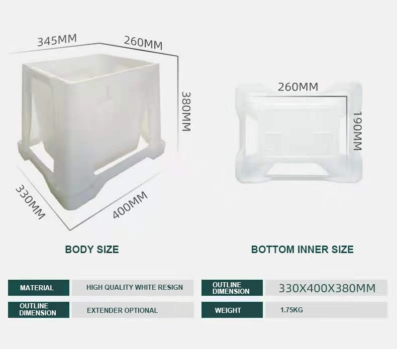 Holland auction bucket extension for fresh cut flowers display extension pp suitable for bucket white and beige