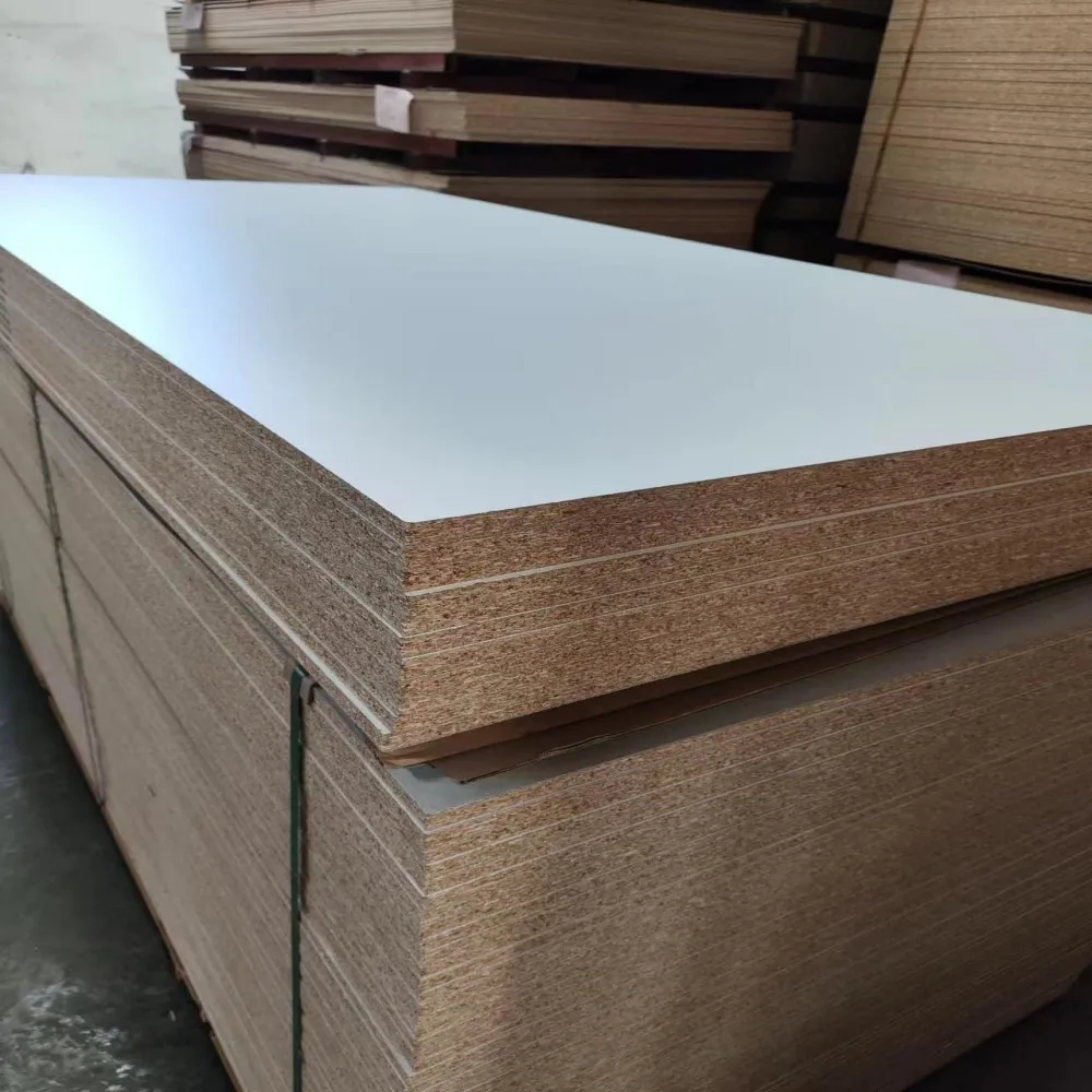 Melamine Particle Board Chipboard Wood Grain Veneer Chipboard Sheet Flakeboard Laminated Particle Board
