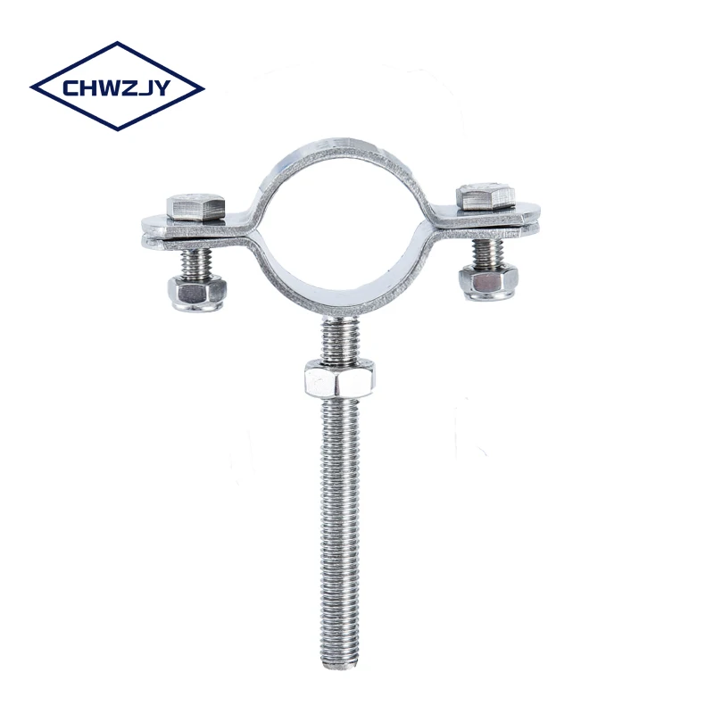 Attractive Price New Adjusting clamp with screw rod  stainless steel pole banding
