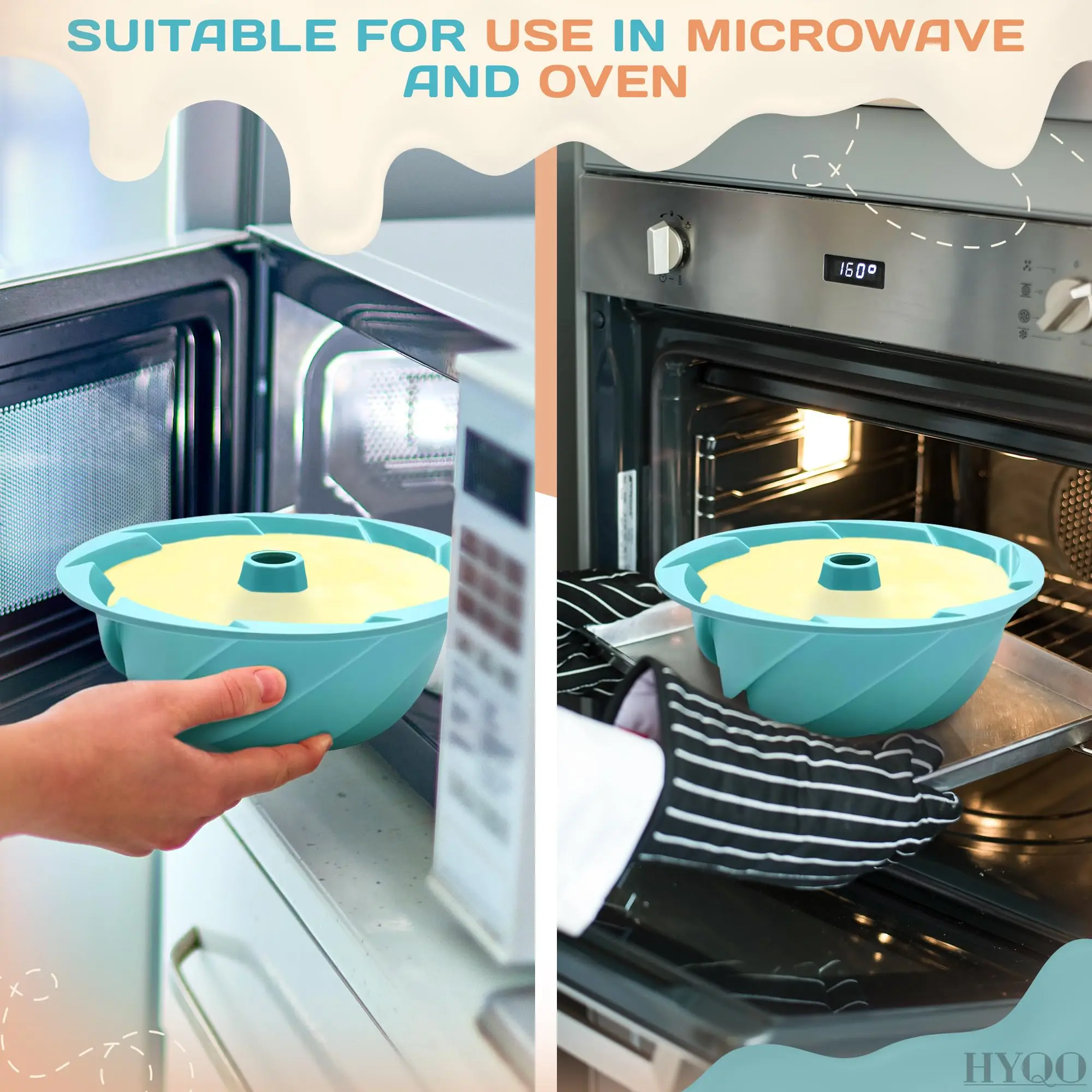 Design Decorating Silicone Bundt 3D Cake Baking Mini Round Molds Cups Tools Set For Baking Cake Decor