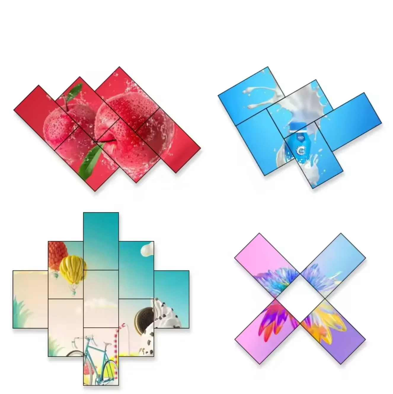 46 inch 4K UHD 2x2 2x4 splicing screen led backlight Lcd Video Wall