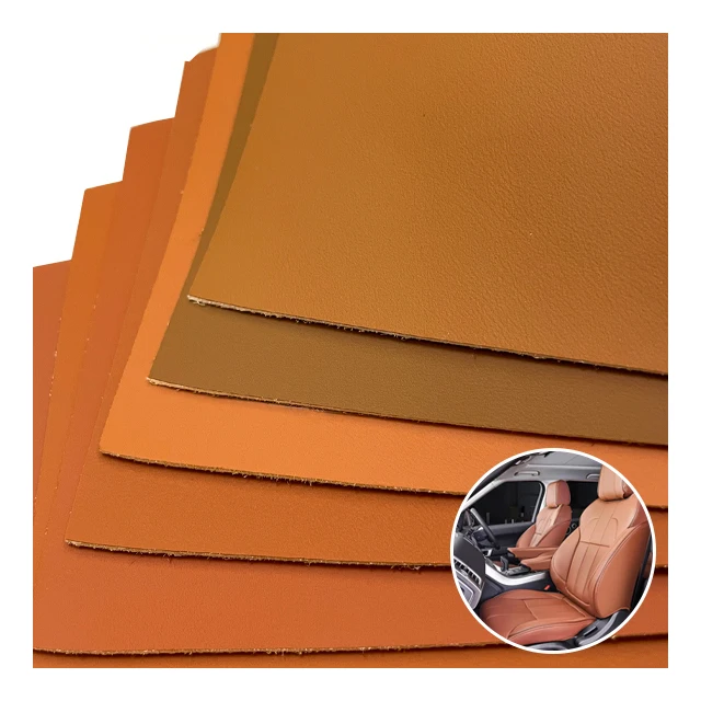 Synthetic Leather Faux Material Fabric Pvc Leather Roll Artificial Suede Leather For Car Seats Covers Upholstery