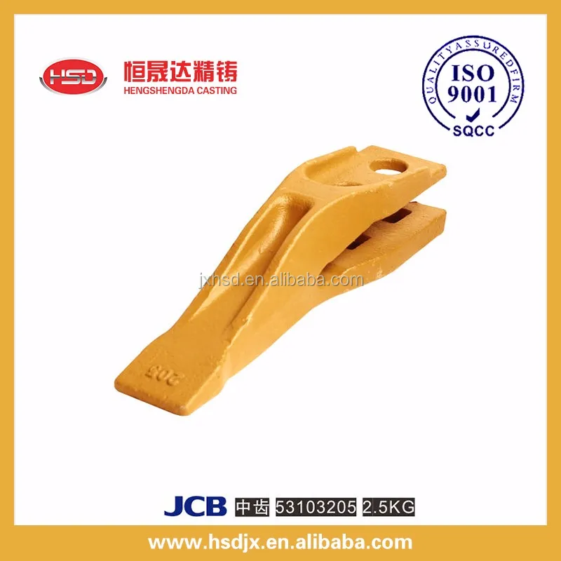 jcbs 3dx G.E.T Parts bucket Tooth and Adapters 53103205