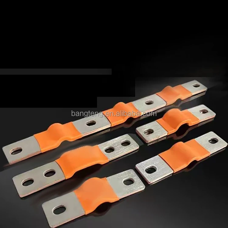 Flexible Copper Busbar Battery Connectors Hard Copper Busbar for Power Distribution Bending Busbar