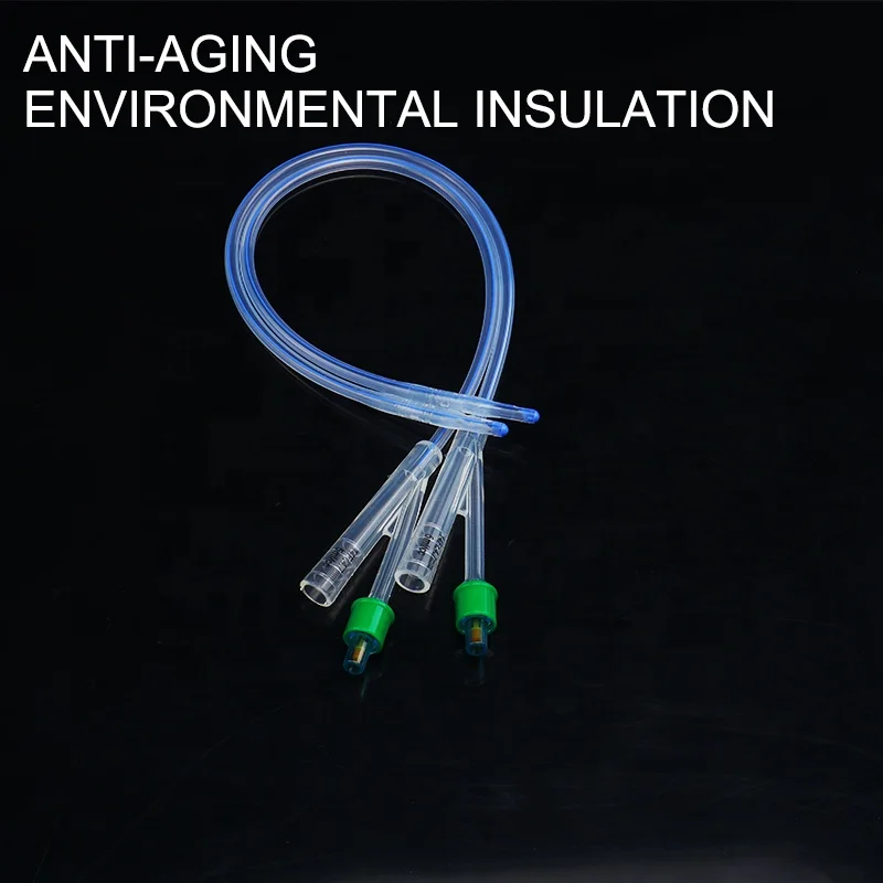 Medical  stomach tube Triple catheter soft  multi hole silicone drainage tube 20mm silicone gastrostomy tube