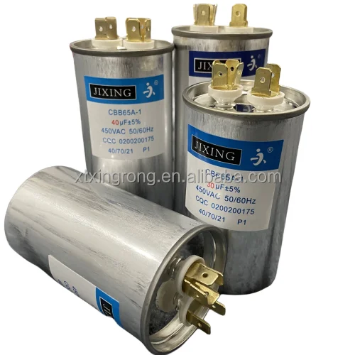 2023 Best-selling refrigeration accessories CBB65 Aluminum AC operating capacitor for 450vac 25uf air conditioning