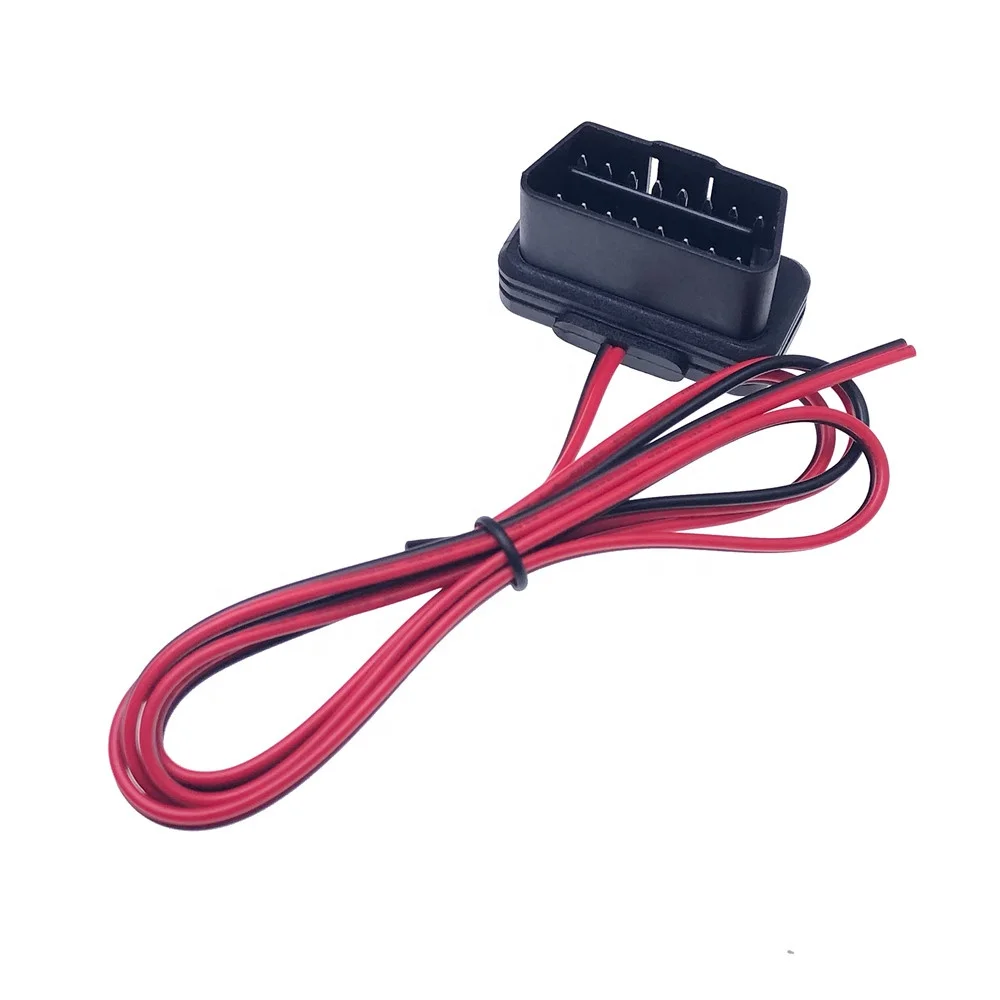 OBD2 Power Cable j1962 Male To Open Extension Cable PIN 4&16 OBDII Dash Port Pigtail Fixed Wire Harness