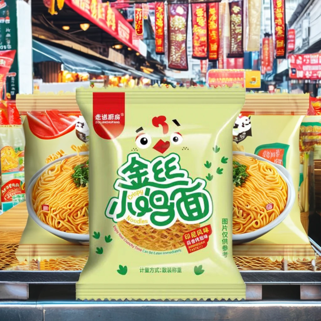 Cheng Shufang Handmade Cheese Turkey Flavored Crispy Noodles Instant Food Snacks with Wheat Flour Packaged in Bag
