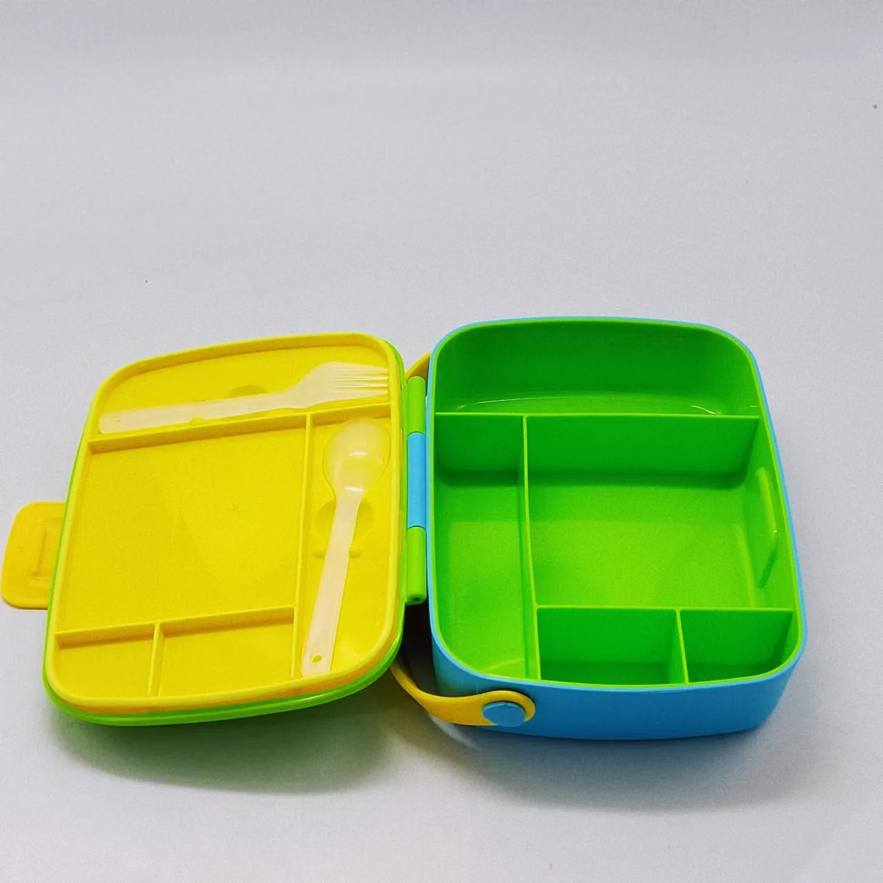 5-compartment plastic lunch box portable lunch box loncheras escolares kids sealed fresh-keeping box