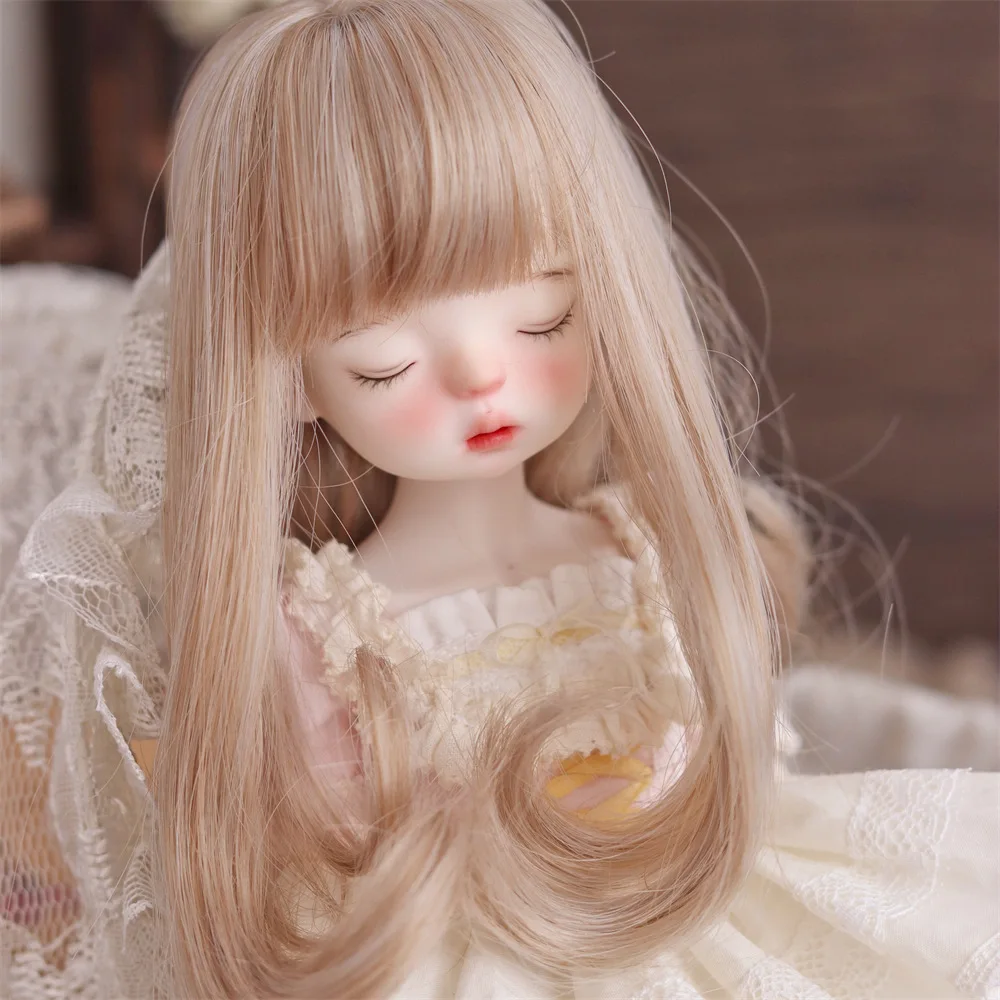 24inch Long Curly Bob Realistic Baby Toy Doll Wigs Low Price High Temperature Synthetic Fiber Wigs For Reborn Dolls