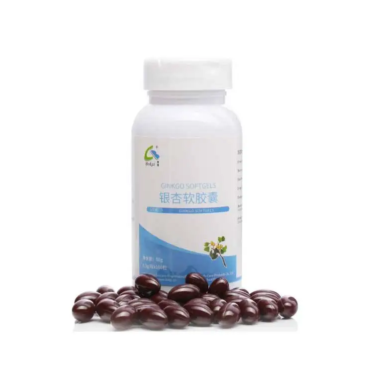 Manufacturer supply gingko biloba softgel gingko biloba extract capsules for improving immune