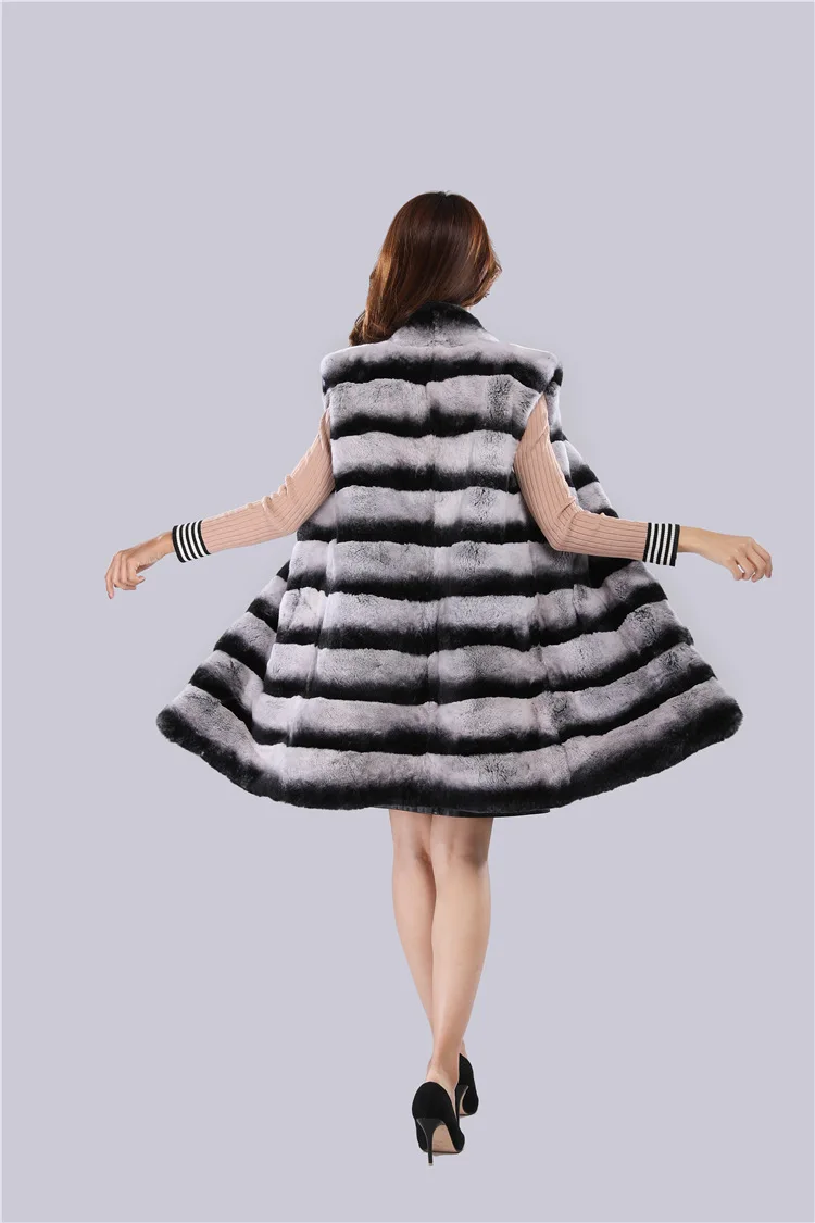 High Quality Rex Rabbit Fur Coat Imitation Totoro Clothes Coat Vest Totoro Color Coat