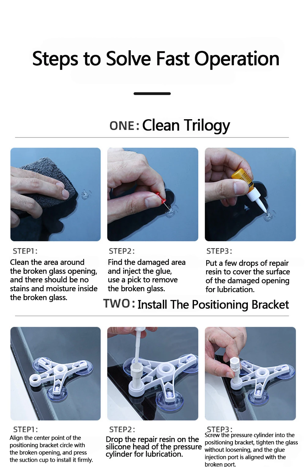 Комплект для ремонта лобового стекла автомобиля Инструменты для ремонта лобового стекла оборудование для ремонта автомобиля