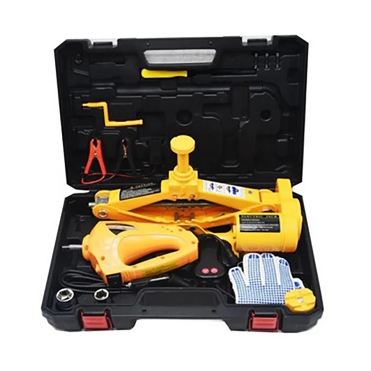 
Electric Scissor Jack with Impact Wrench Set 
