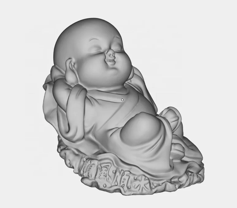 Small Laughing Buddha Statue Resin Mold Ornament Little  Baby Monk Sculpture Buddhist Figurines