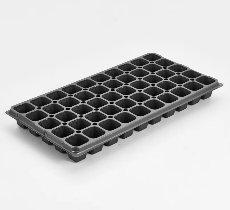 50 Cells PS Seeder Tray 50 72 98 105 128 200 288 Plastic plant seed tray for nursery of vegetables