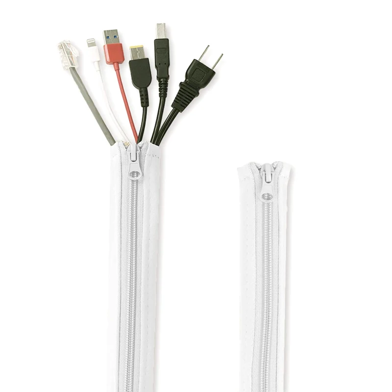zipper cable sheath white cover
