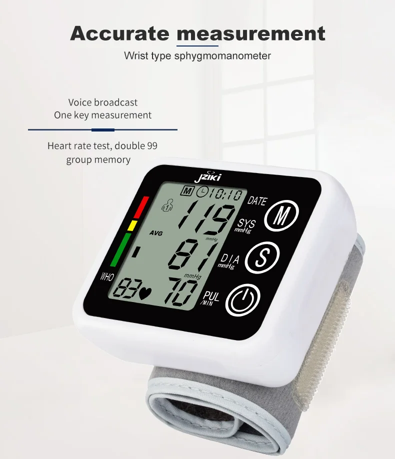 Best Wrist Blood Pressure Monitor Watch Tensionmeter Watch for Children Digital BP  Wrist Blood Pressure Meter for OEM LOGO
