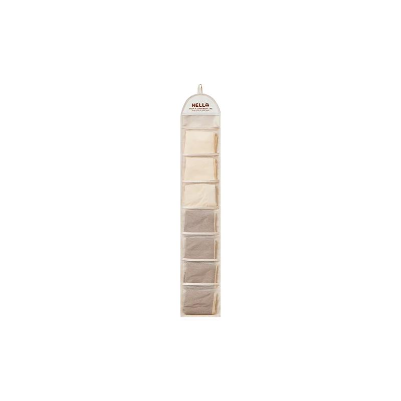 Hot selling large capacity multi grid design wall mounted sock storage bag, storage tool on the door