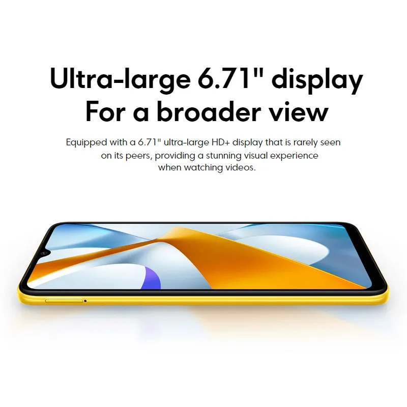 Global Version Xiaomi POCO C40 Smartphone 3GB 32GB / 4GB 64GB 6.71 Display 6000mAh battery Octa-core 13MP Main Camera Cellphone