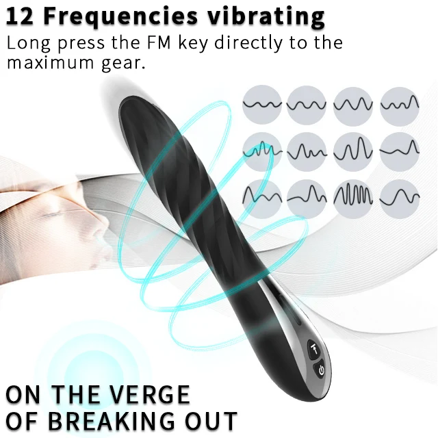 Adult female massage stick life waterproof flexible silicone skin touching masturbation climax vibrating stick