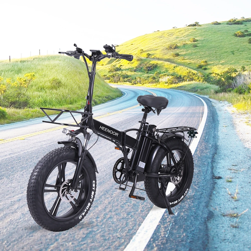 222 HEENOOR EU Warehouse Elektrofahrrad mit Fettreifen Bicicletas electrica electric bicycle 20 inch fat tire folding e bike