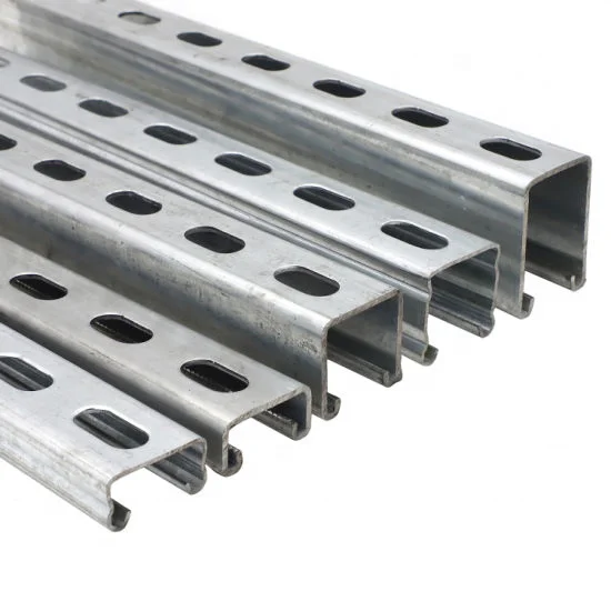 Customized u channel purlin structural unistrut channel steel roof truss galvanized steel profile c channel price per ton