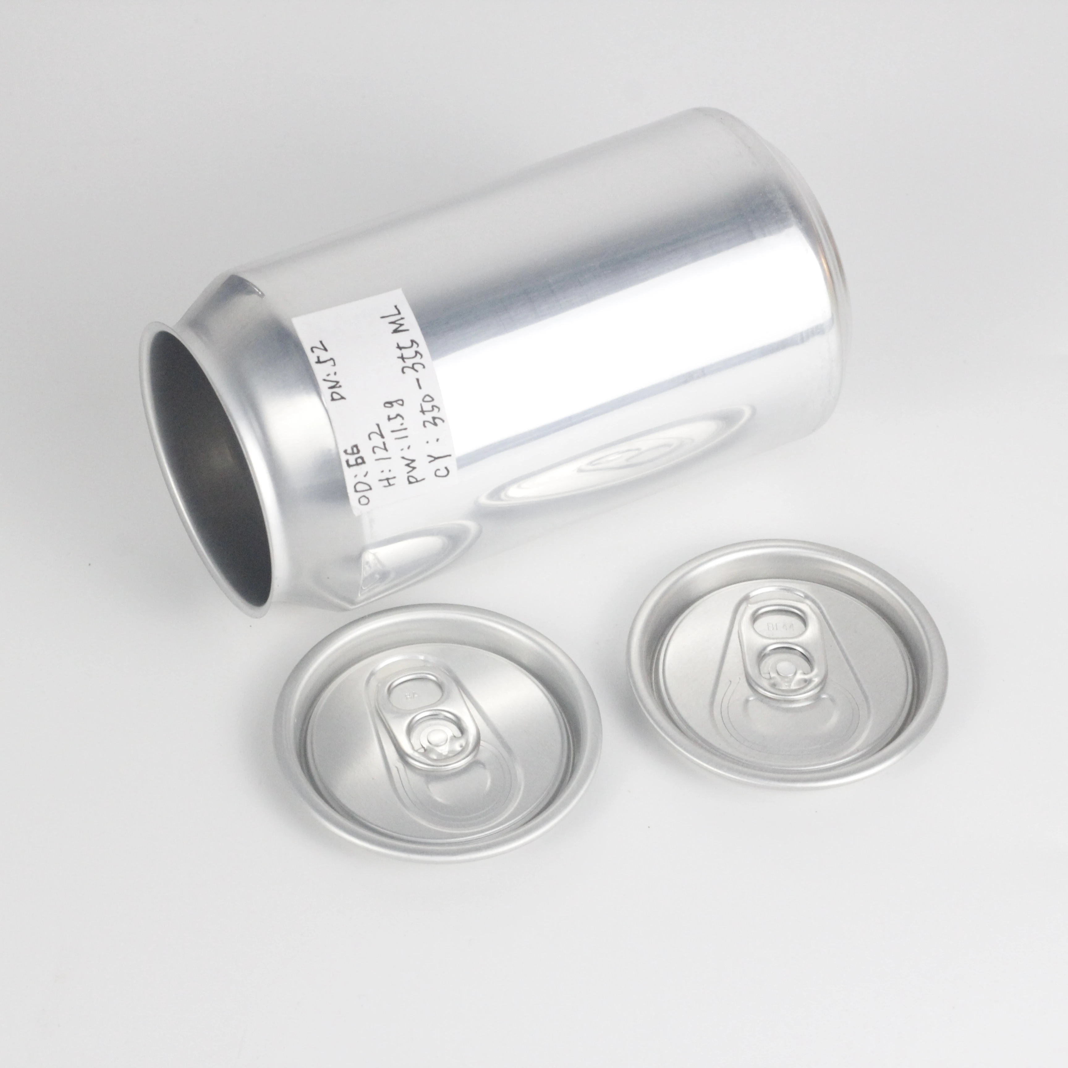 
Custom shrinking sleeves aluminum cans with lids 12oz 16oz for Small Quantity Food grade round metal tea tin box for loose tea 