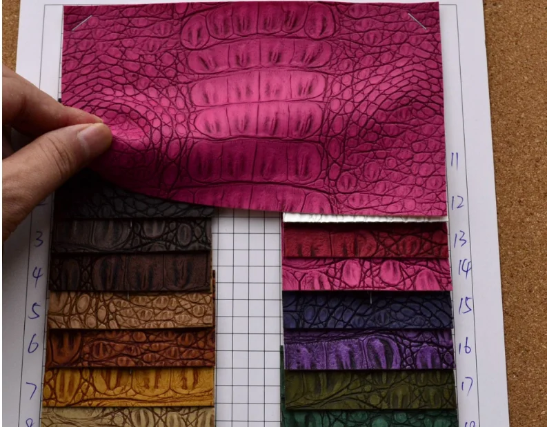 0.8MM snake pattern  PVC Leather For Electronics Bags Packing Steering wheel cover golf bag sports goods bag fabric