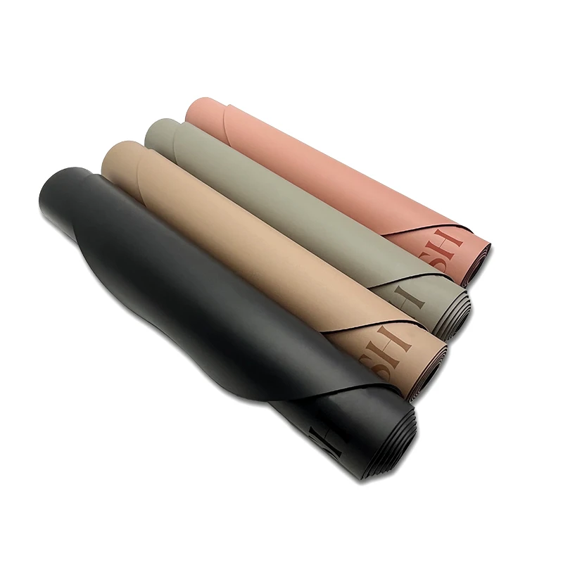 Custom Various Beige Coconut Color Arch Shaped Yoga Matte,Custom Logo Sports Black Nude Color Matt PU Rubber Pill Shape Yoga Mat