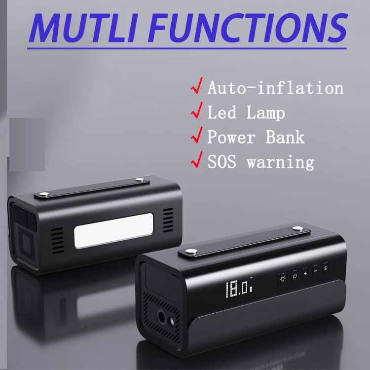 YIJING Tire Inflator Portable Air Compressor Rechargenable Cordless Air Pump For SUV SUP Offraod Car Tires