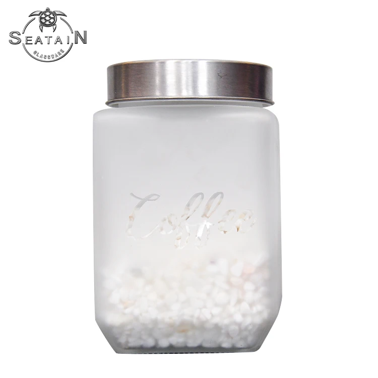 creative clear transparent sublimation frosted mason jar for food storage