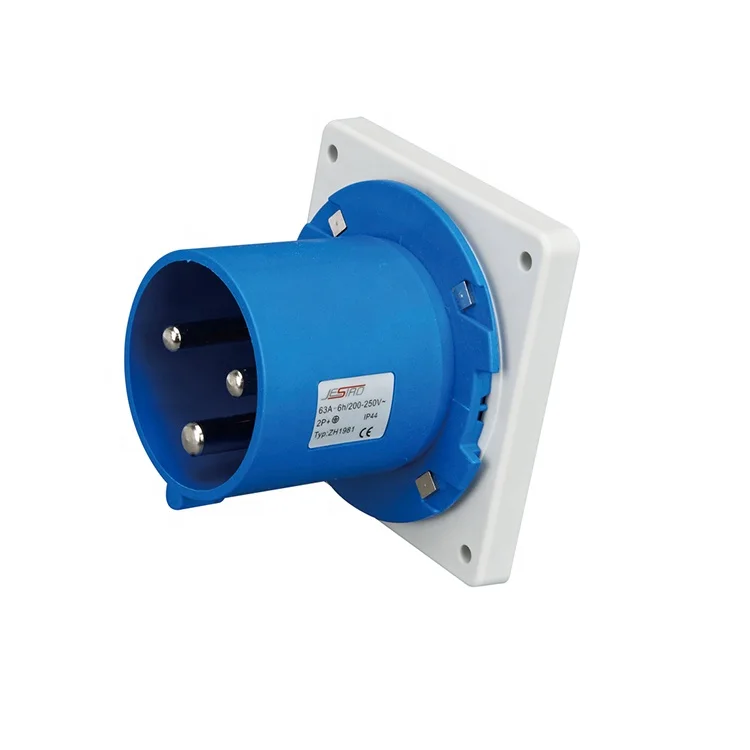 Safe Durable 3 Poles 32 Amp Industrial Socket Electric Plug