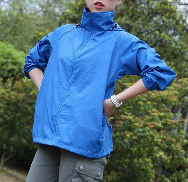 Latest Style Men Women Quick Dry Hiking Jackets Waterproof Sun-Protective Outdoor Sports Coats Skin Windproof Breathable