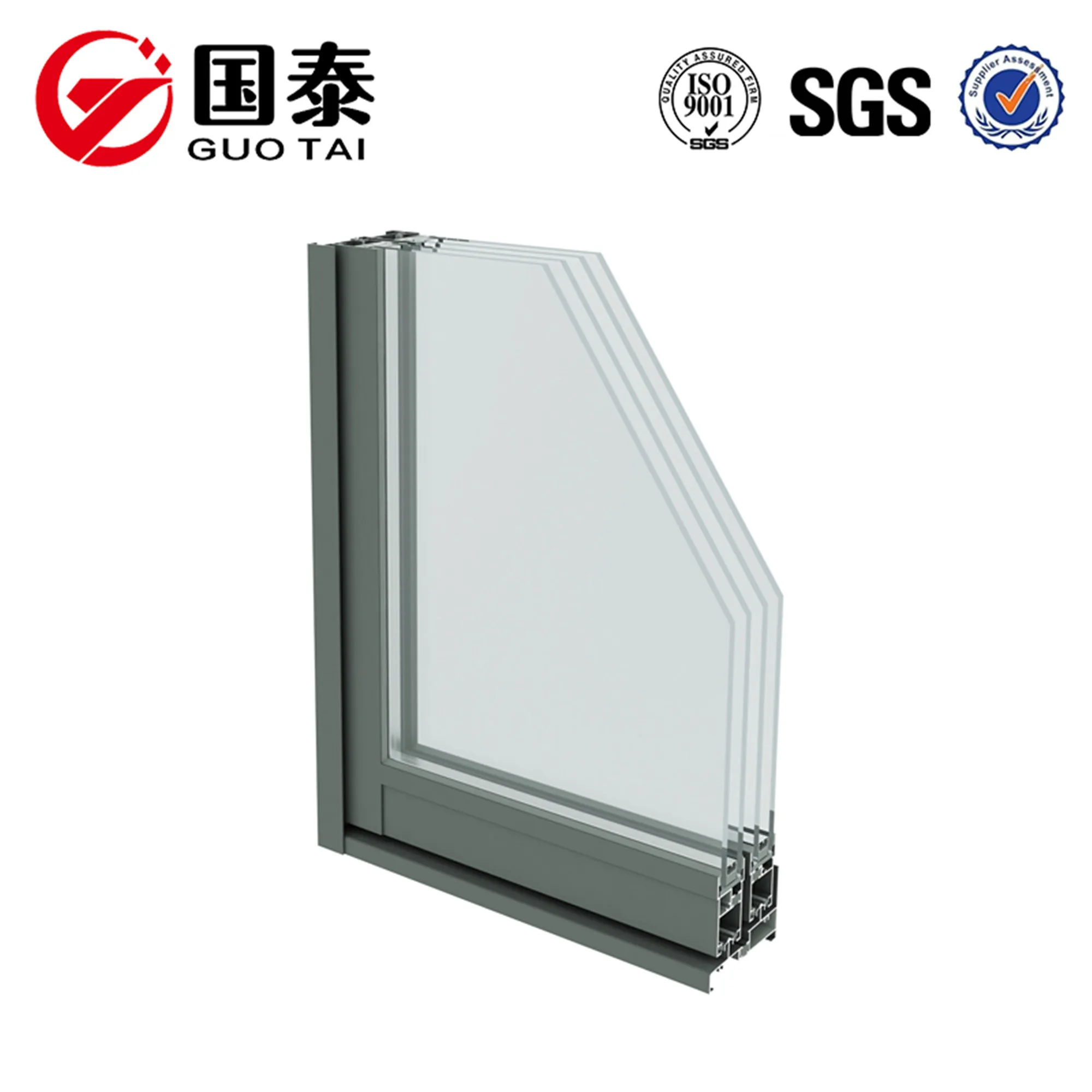 Aluminum curtain wall profile Glass curtain walls accessories for facade