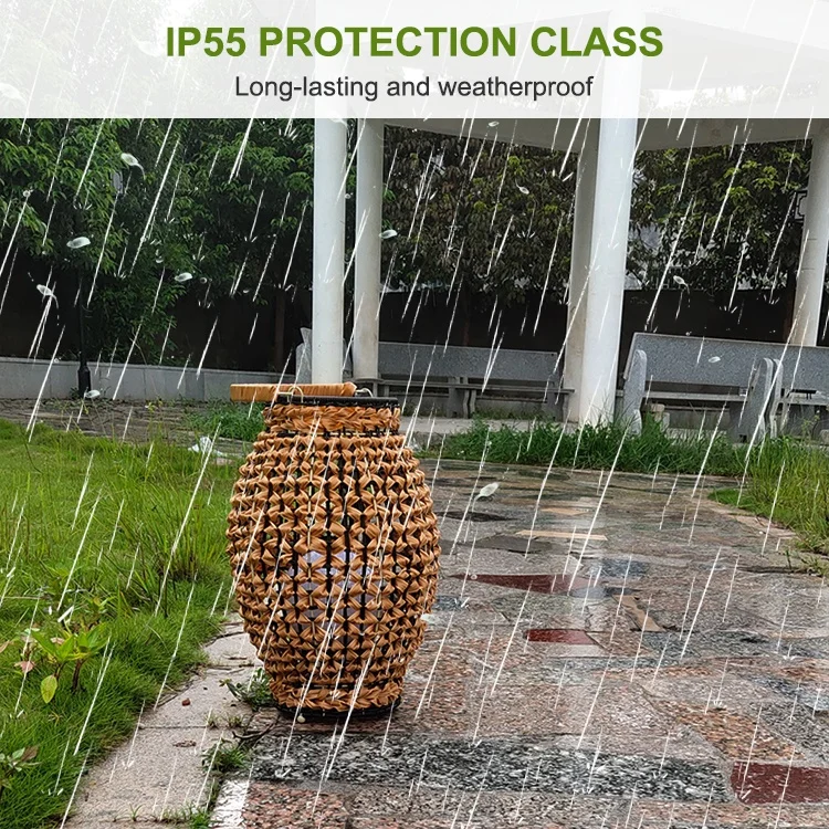 Intelligent portable solar garden lights outdoor waterproof led decor lawn yard lights with ball light